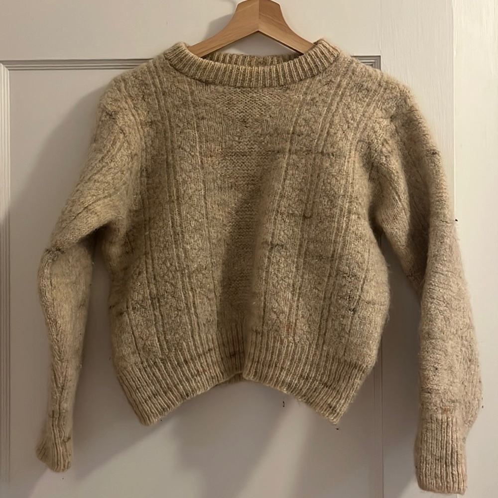 Vintage Wool Cropped Sweater